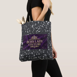 Boss Lady Couture All-Over-Print Tote Bag