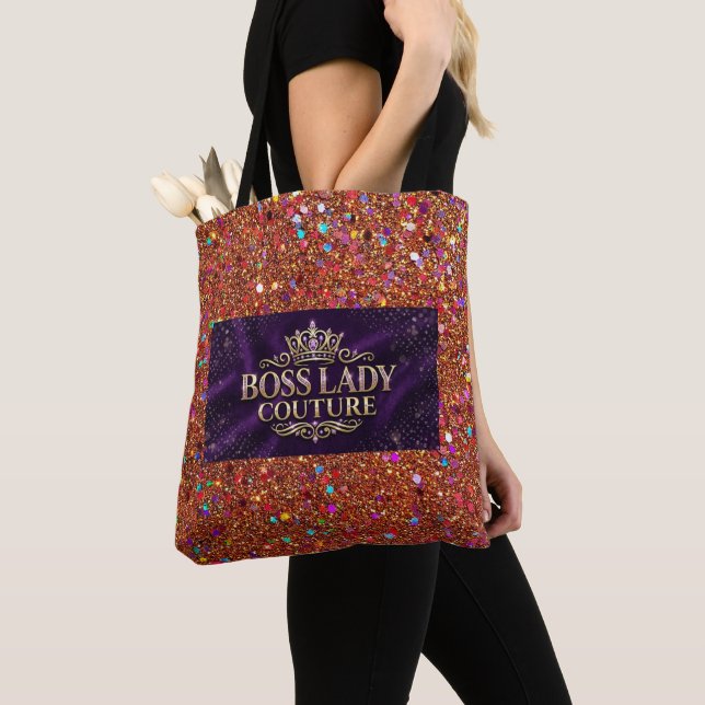 Boss Lady Couture All-Over-Print Tote Bag (Close Up)