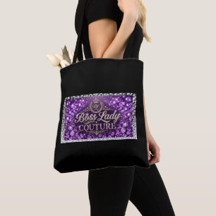 Boss Lady Couture All-Over-Print Tote Bag