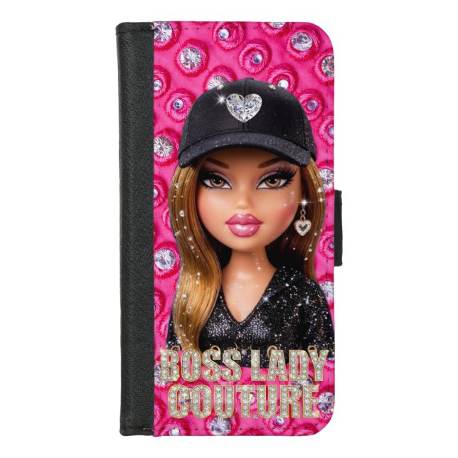 Boss Lady Couture Glam Doll Wallet Case (Front)