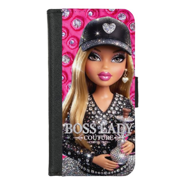 Boss Lady Couture Glam Doll Wallet Case (Front)