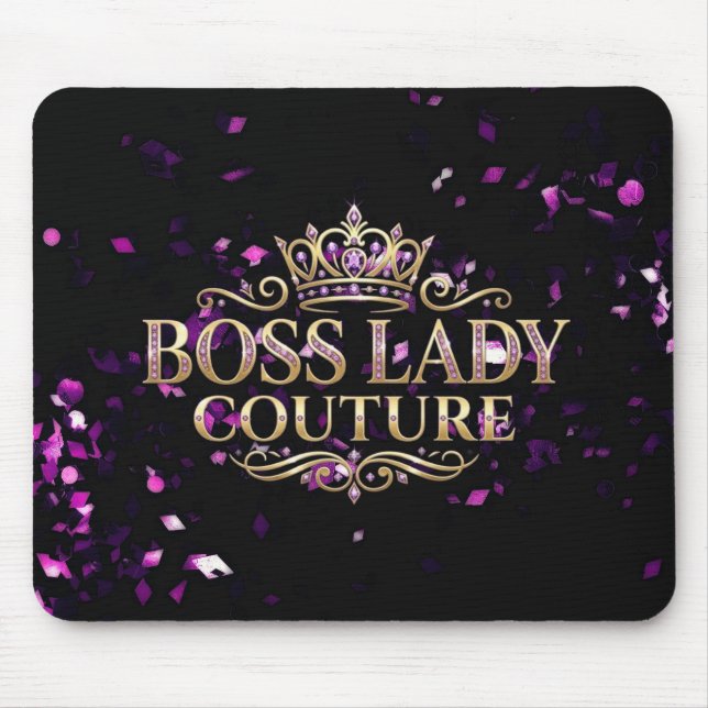Boss Lady Couture Mousepad (Front)