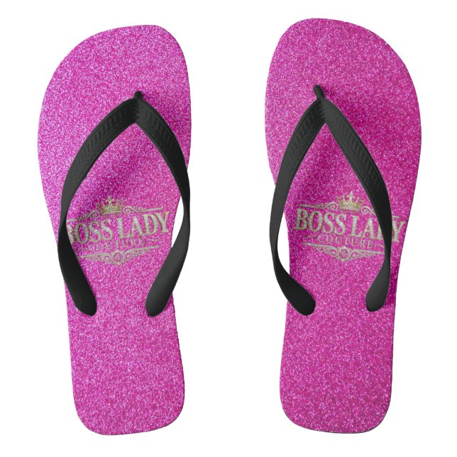 Boss Lady Couture Pair of Flip Flops (Footbed)