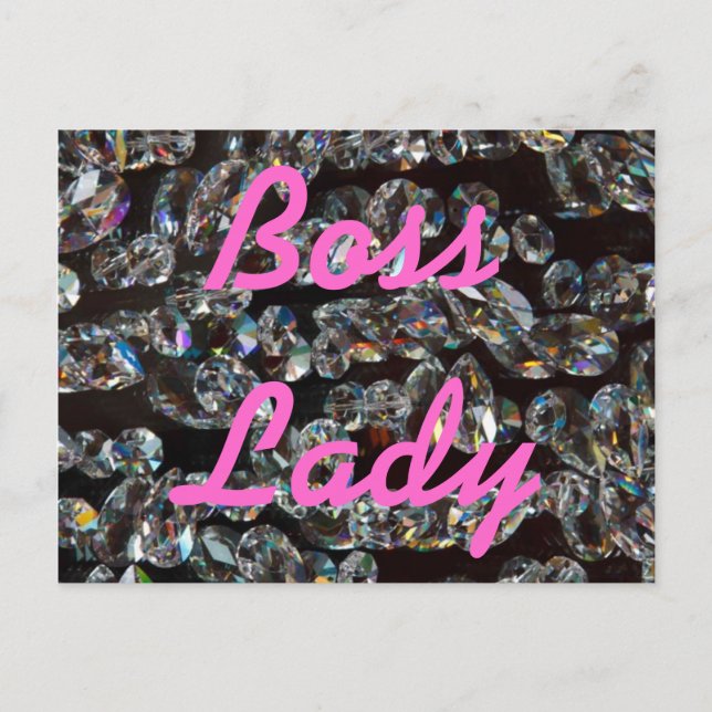 Boss Lady Crystals Postcard (Front)