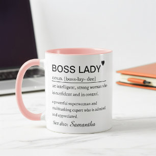 Boss Lady Definition Mug Empowering Office Gift