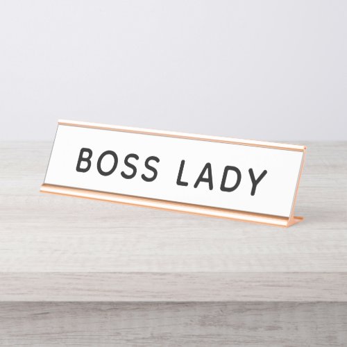 Boss Lady Desk Name Plate
