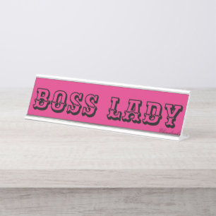 BOSS LADY DESK NAME PLATES
