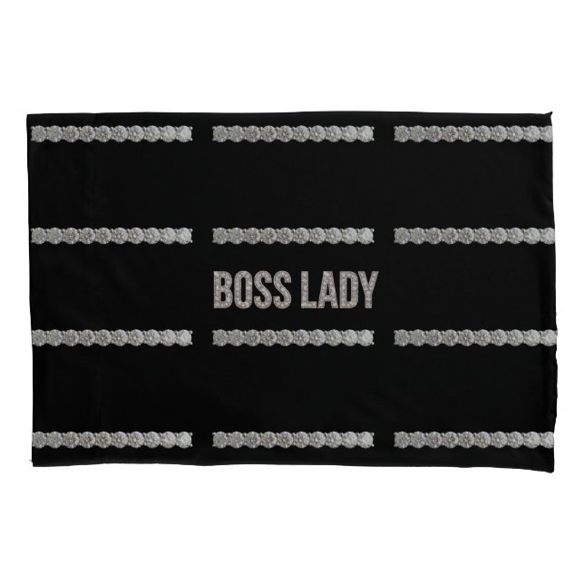 Boss Lady Diamonds Pillowcase (Front)