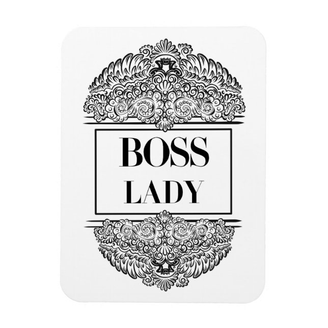 Boss Lady – Elegant Empowerment Magnet (Vertical)