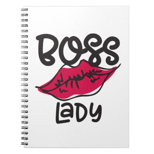 Boss Lady Entrepreneur Motivational  Success Goals Notebook