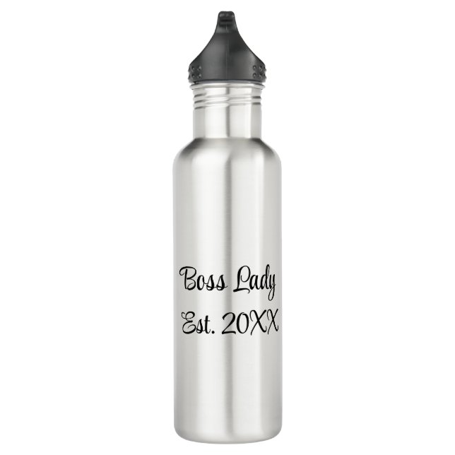 Boss Lady Est.  Stainless Steel Water Bottle (Right)