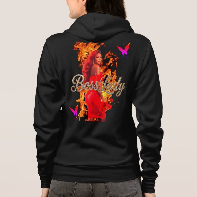 Boss Lady Fire Hoodie (Back)