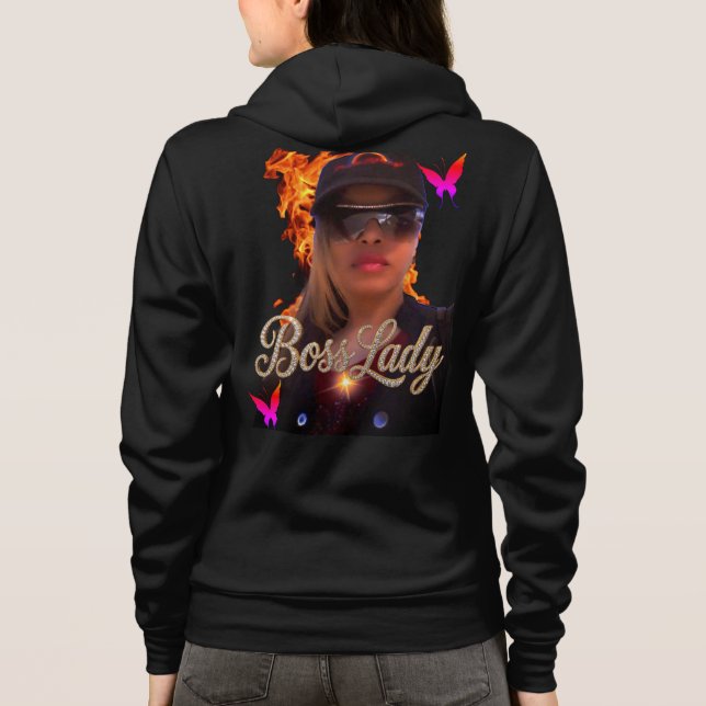 Boss Lady Fire Hoodie (Back)