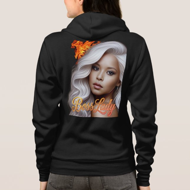 Boss Lady Fire Hoodie (Back)
