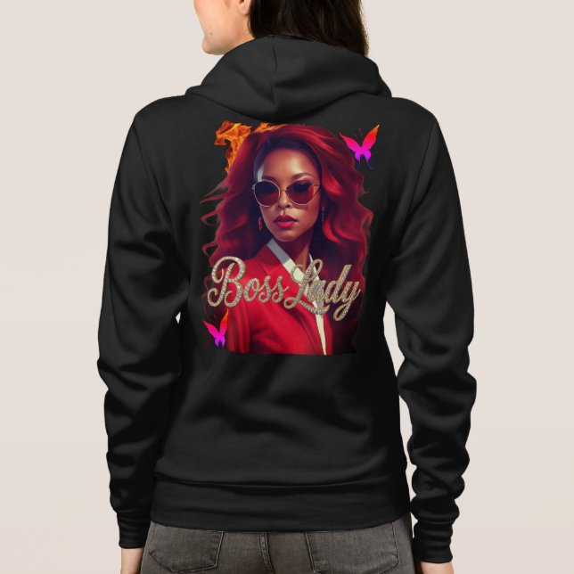 Boss Lady Fire Hoodie (Back)