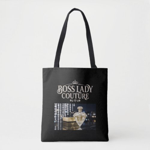 Boss Lady Fragrance All-Over-Print Tote Bag