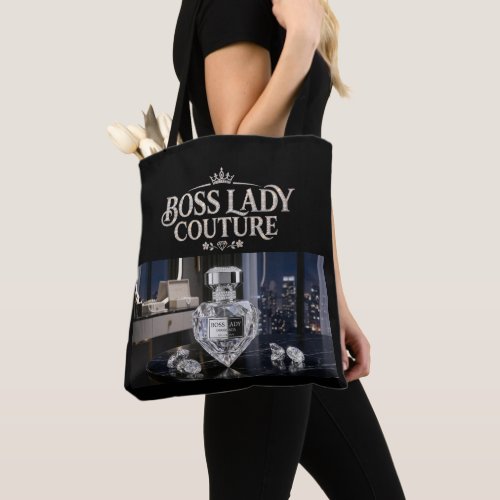 Boss Lady Fragrance All-Over-Print Tote Bag