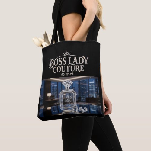 Boss Lady Fragrance All-Over-Print Tote Bag