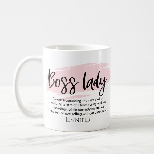 Boss Lady Funny Definition Personalized  Coffee Mug