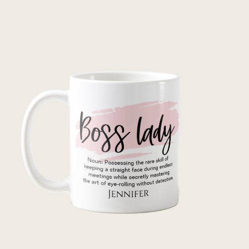 Boss Lady Funny Definition Personalized Coffee Mug Boss Lady Funny Definition Personalized Coffee Mug