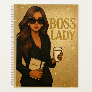 Boss Lady Gold Shimmer Planner