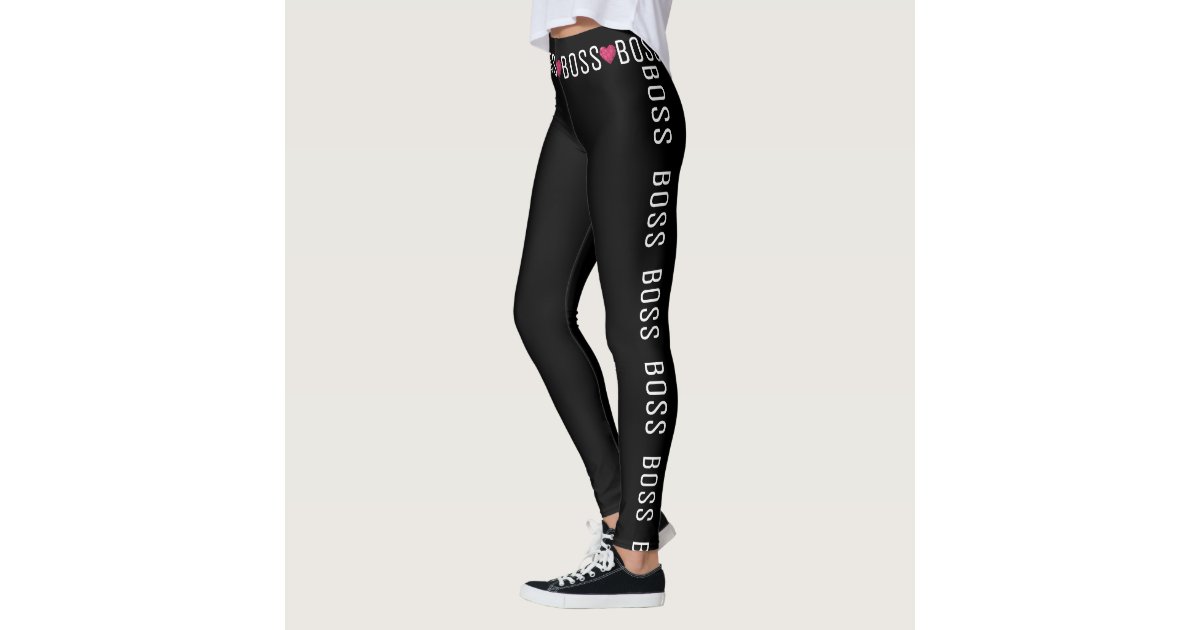 Boss Lady Heart Trim Leggings