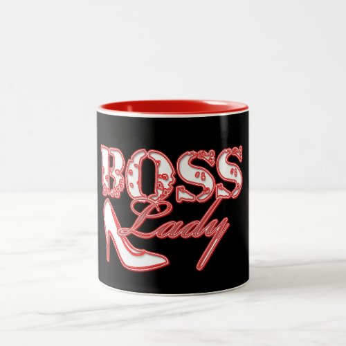 Boss Lady High Heel Two_Tone Coffee Mug