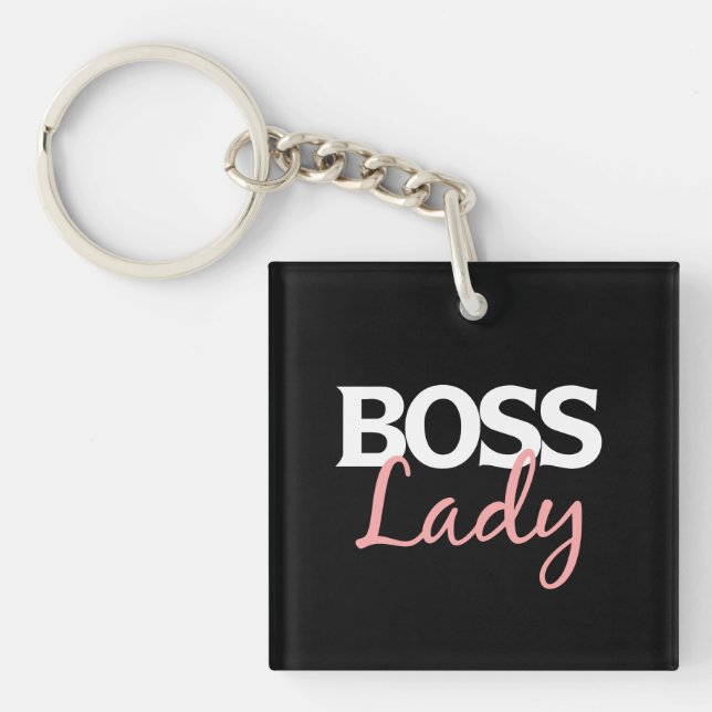 Boss lady keychain (Front)