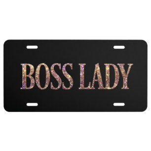 Boss Lady License Plate