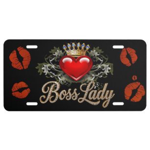 Boss Lady License Plate
