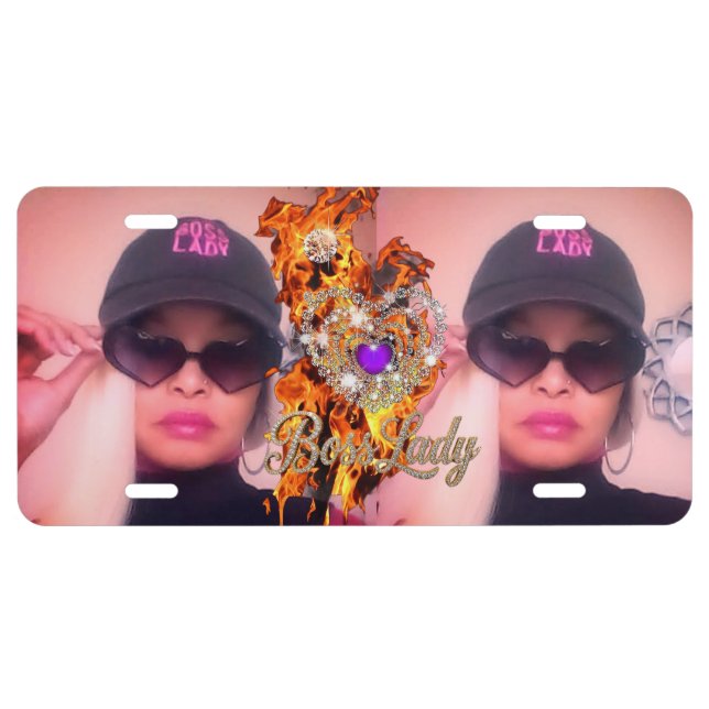 Boss Lady License Plate (Front)