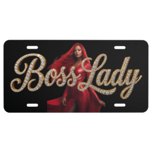 Boss Lady License Plate