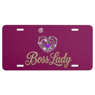 Boss Lady License Plate