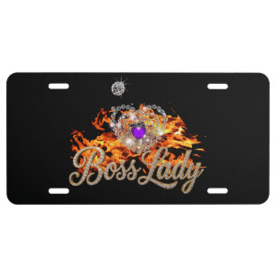 Boss Lady License Plate