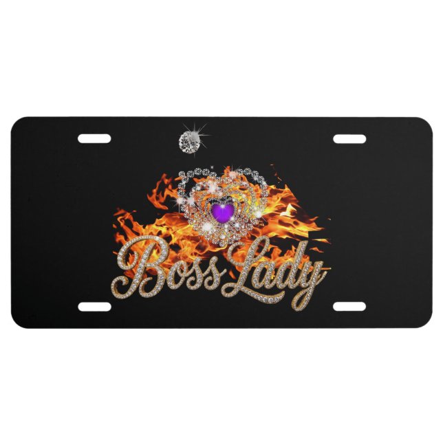 Boss Lady License Plate (Front)