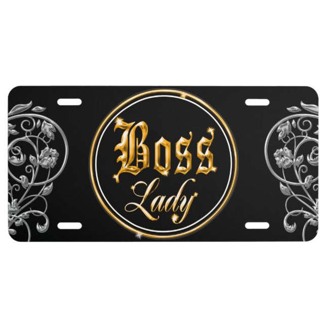 Boss Lady License Plate (Front)
