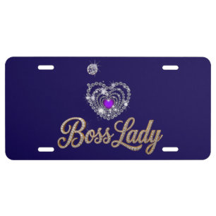 Boss Lady License Plate
