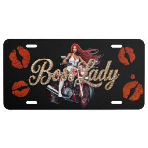 Boss Lady License Plate