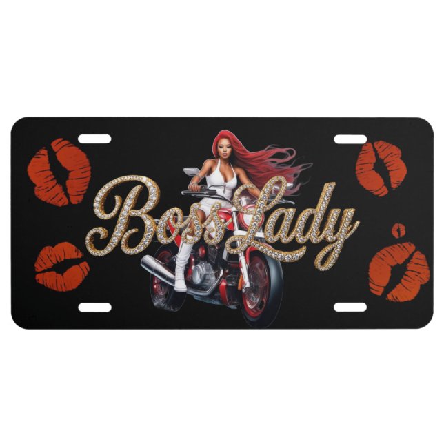 Boss Lady License Plate (Front)