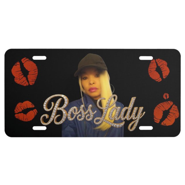 Boss Lady License Plate (Front)
