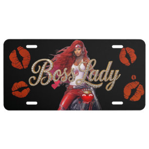 Boss Lady License Plate