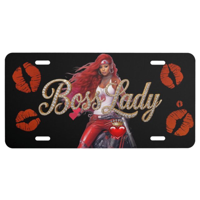 Boss Lady License Plate (Front)