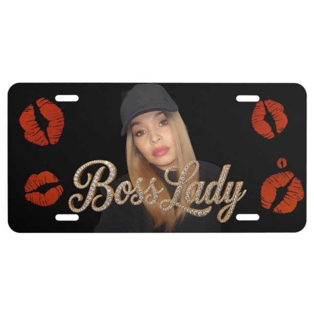 Boss Lady License Plate (Front)