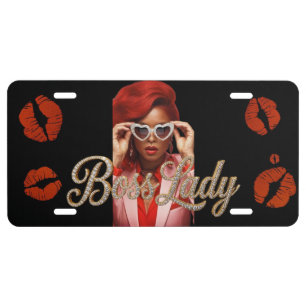Boss Lady License Plate