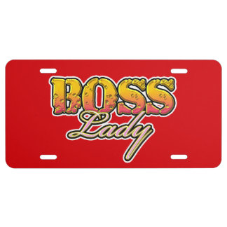 Boss Lady  License Plate