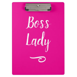 Boss Lady Magenta Clipboard
