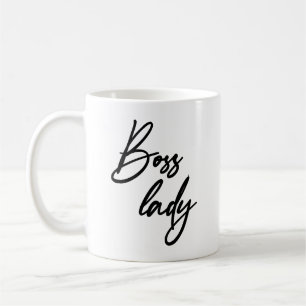 Boss Lady Modern handlettering script Coffee Mug