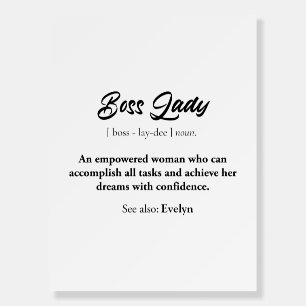 Boss Lady Mug – Empowered Woman Gift, Confidence Foam Board