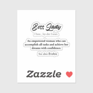 Boss Lady Mug – Empowered Woman Gift, Confidence Sticker