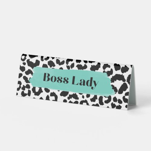 Boss Lady Name Plate and Desk Sign Style 1